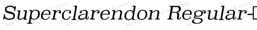 Superclarendon Regular字体转换